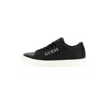 Pantofi sport de piele ecologica cu fermoar