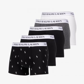 Polo Ralph Lauren Stretch Cotton Five Classic Trunks Black/ Grey/ White