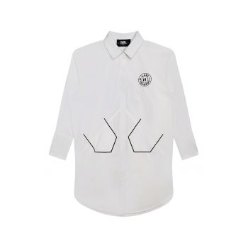 Rochie-camasa cu imprimeu logo