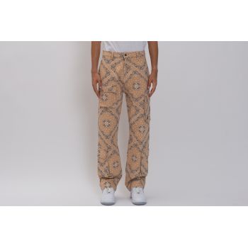 Small Signature Washed Paisley Cargo Pants