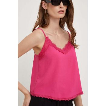 Answear Lab bluza culoarea roz, neted de firma originala