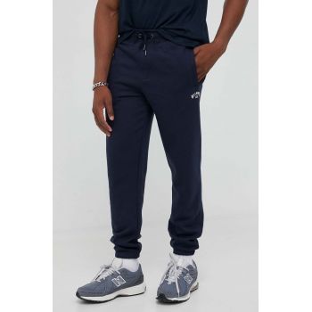 Billabong pantaloni de trening culoarea albastru marin, melanj de firma originali