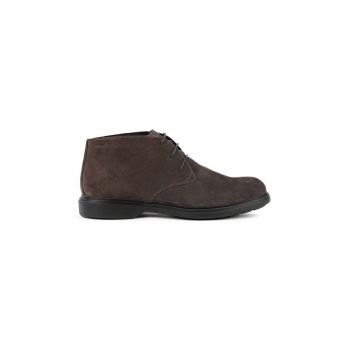 Geox pantofi inalti de piele U OTTAVIO B barbati, culoarea gri, U16DCB 00022 C6372 de firma originale