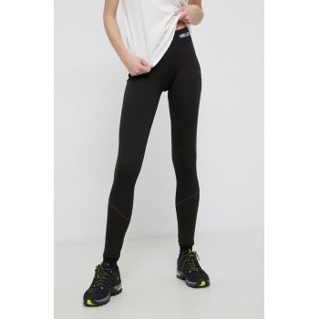 Helly Hansen Colanți femei, culoarea negru, material neted