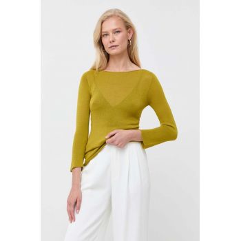 MAX&Co. pulover femei, culoarea verde, light