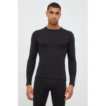 Helly Hansen longsleeve funcțional din lână LIFA MERINO culoarea negru, 49364