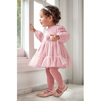 Mayoral rochie bebe culoarea roz, mini, evazati