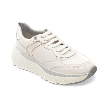 Pantofi GEOX bej, D35UFA, din piele naturala
