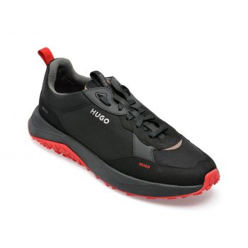 Pantofi sport HUGO negri, 3146, din material textil