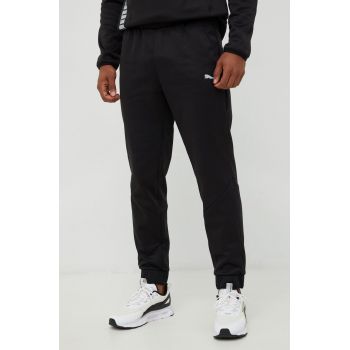 Puma pantaloni de trening Train All Day barbati, culoarea negru, neted ieftini