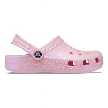 Saboti Crocs Classic Glitter Clog Kids Roz - Flamingo ieftini