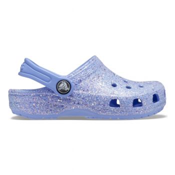 Saboti Crocs Toddler Classic Glitter Clog Mov - Moon Jelly