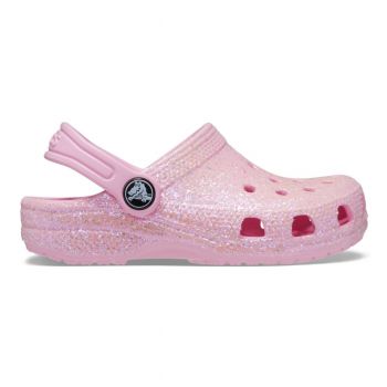 Saboti Crocs Toddler Classic Glitter Clog Roz - Flamingo ieftini