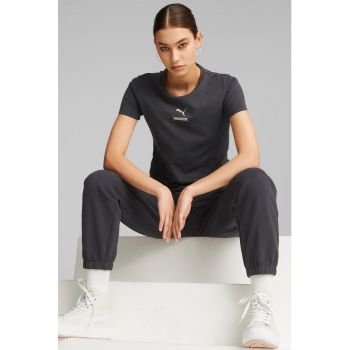 Tricou de bumbac cu decolteu la baza gatului Better