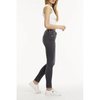 Blugi skinny cu talie medie