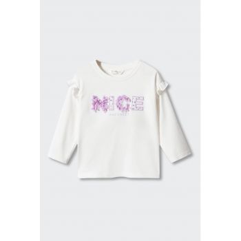 Bluza cu aplicatii florale Nice