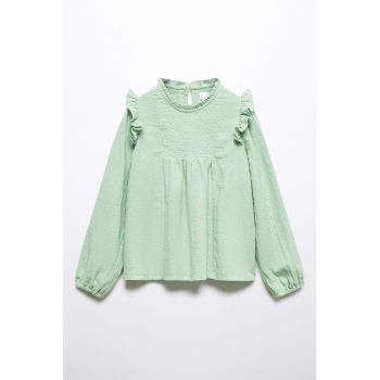 Bluza de bumbac brodata Becca