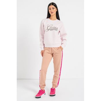 Bluza sport cu logo cu strasuri