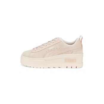 Pantofi sport flatform de piele intoarsa Mayze
