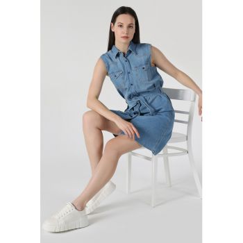 Rochie de denim - fara maneci