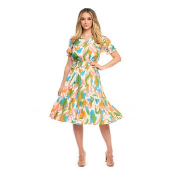 Rochie midi cu imprimeu Filipa