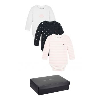 Set de body-uri din amestec de bumbac organic - 3 piese
