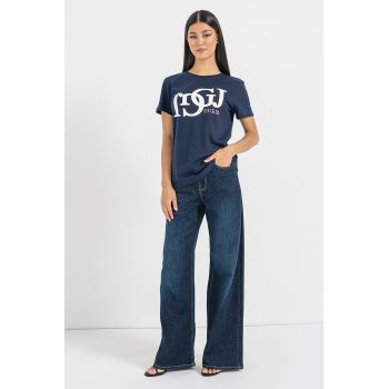 Tricou cu imprimeu logo pentru fitness