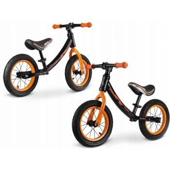 Bicicleta fara pedale Ricokids 760101 negru - portocaliu la reducere
