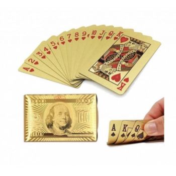 Carti de joc aurii Golden ieftin