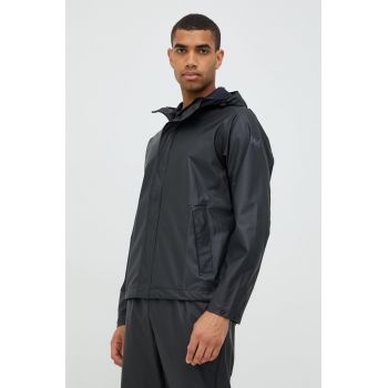 Helly Hansen geaca de ploaie barbati, culoarea negru, de tranzitie de firma originala