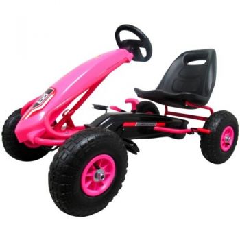 Kart cu pedale R-Sport Gokart roti gonflabile G4 roz de firma original