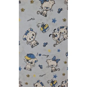 Saltea basic cu animalute 120604 cm blue Kreis Design de firma originala