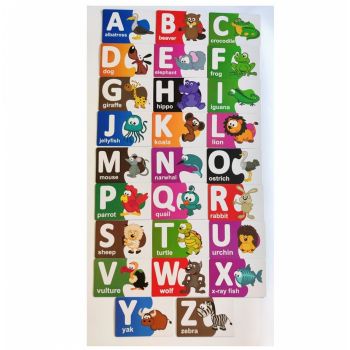 Set 26 cartonase cu literele alfabetului, de mari dimensiuni