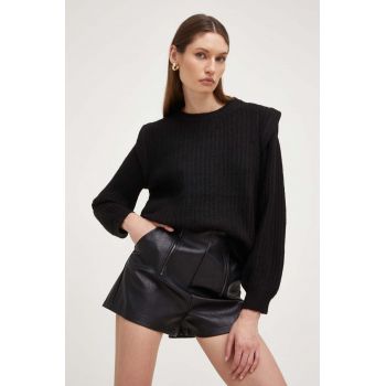 Answear Lab pulover X limited collection NO SHAME femei, culoarea negru