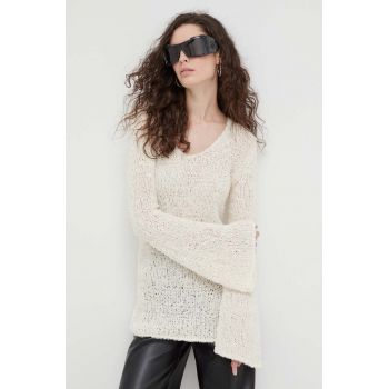 By Malene Birger pulover Pelira femei, culoarea bej, light de firma original