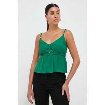 Morgan bluza femei, culoarea verde, neted de firma originala