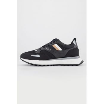 Pantofi sport cu garnituri din piele ecologica