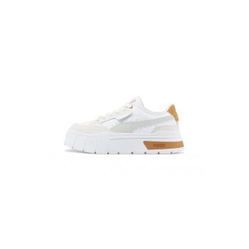 Pantofi sport flatform cu insertii din piele intoarsa Mayze Stack Luxe