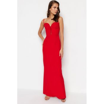 Rochie maxi cu decolteu sweetheart