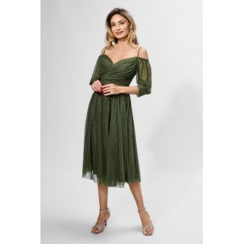 Rochie Rosalinda Kaki