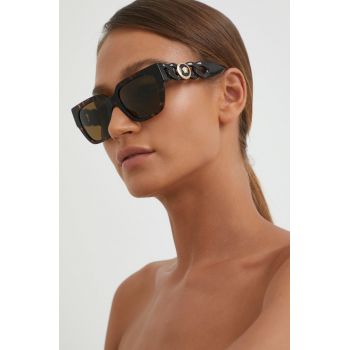 Versace Ochelari de soare femei, culoarea maro