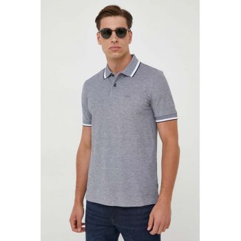 BOSS polo de bumbac neted