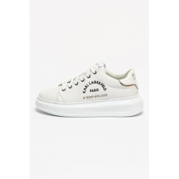 Pantofi sport de piele cu aplicatie logo Kapri