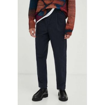 PS Paul Smith pantaloni barbati, culoarea albastru marin, drept de firma originali