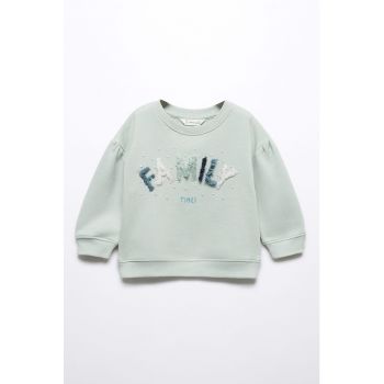 Bluza sport cu aplicatii pe piept Chiff