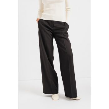 Pantaloni drepti cu talie inalta Hoaka