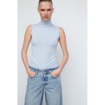 Pulover fara maneci cu guler inalt Almass
