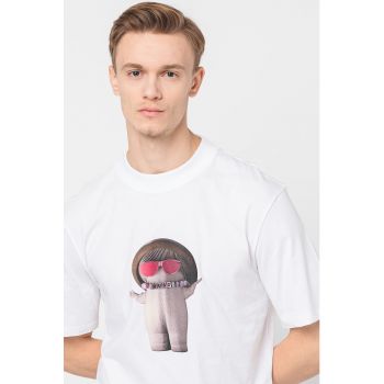 Tricou relaxed fit cu imprimeu Dampignon