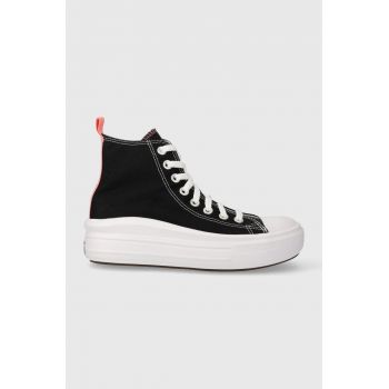 Converse tenisi Chuck Taylor All Star Move femei, culoarea negru, 271716C