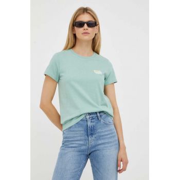 Levi's tricou din bumbac culoarea verde